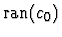 $\mbox{ran}(c_0)$