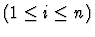 $(1\leq i \leq n)$